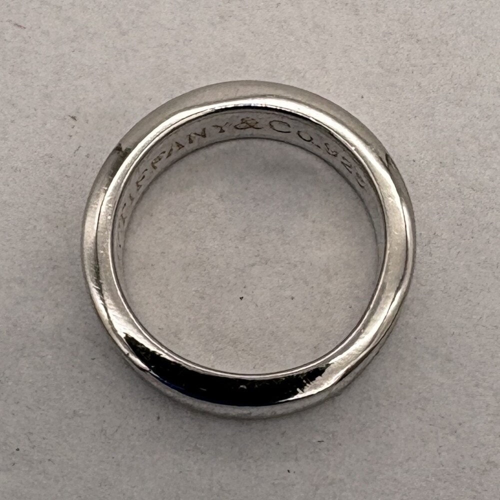 Tiffany & Co. 1837 Medium Concave Band Ring Sterling Silver - Size 7, Gift Set - Picture 15 of 15